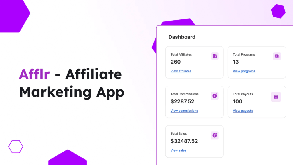 Afflr marketing app