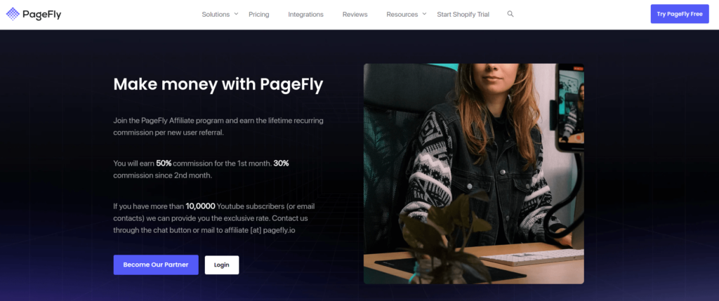 PageFly Affiliate Program