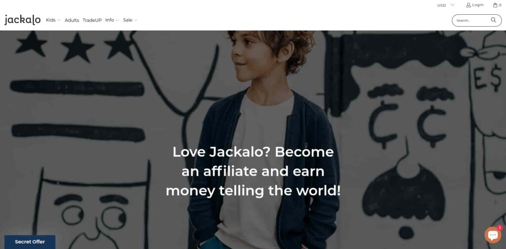 Jackalo Affiliate Landing Page