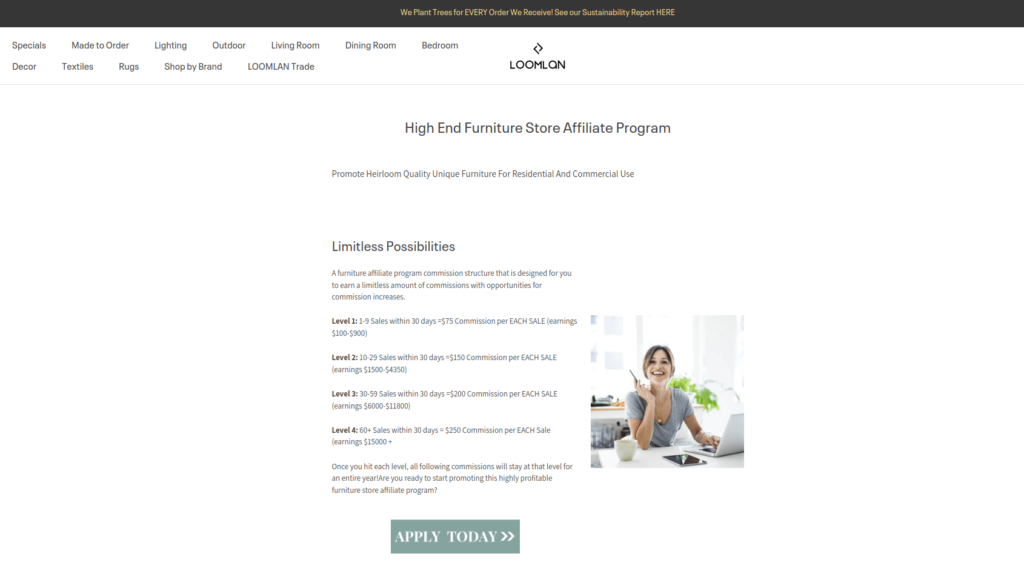 Loomlon Affiliate Landing Page