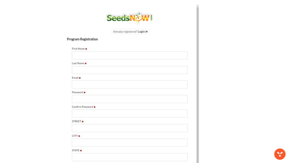 SeedsNow Affiliate Landing Page