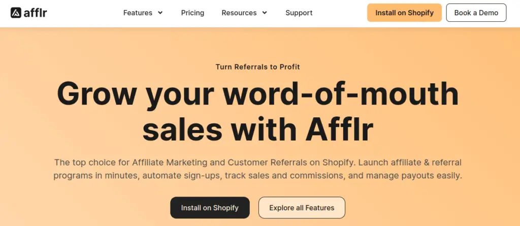 Afflr Shopify Affiliate App