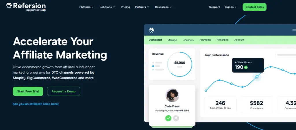 Refersion Shopify Affiliate App
