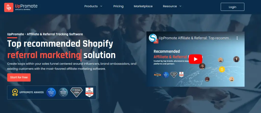 UpPromote Shopify Affiliate App