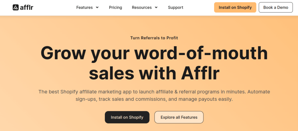 Afflr Shopify App
