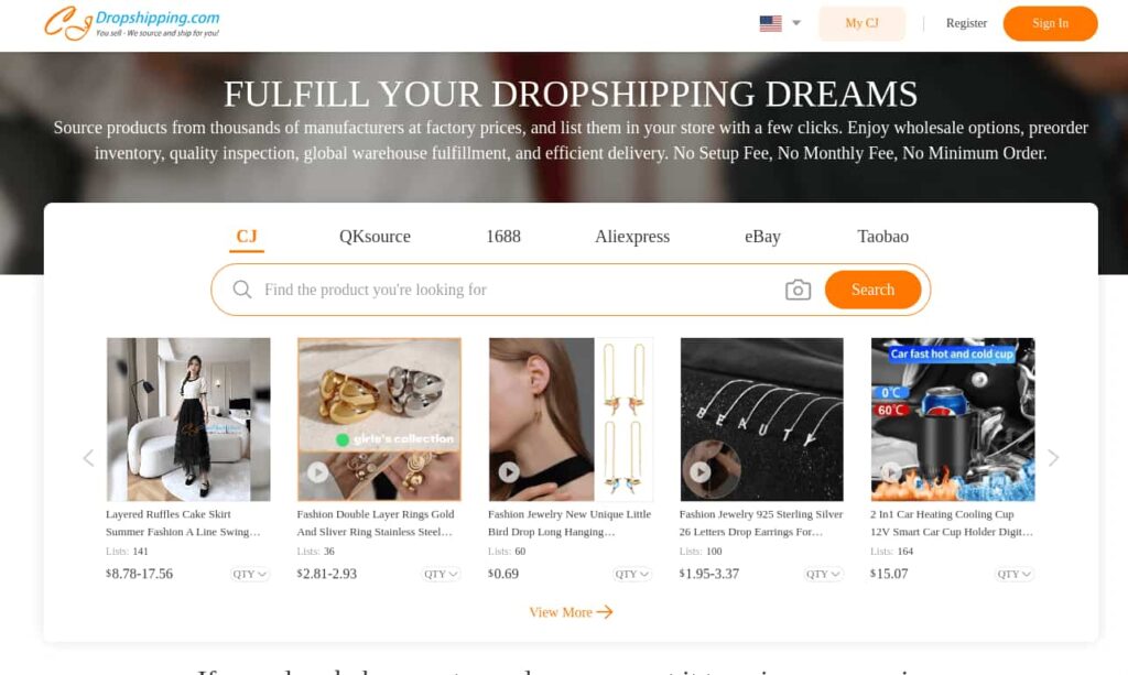 CJdropshipping Shopify Dropshipping App