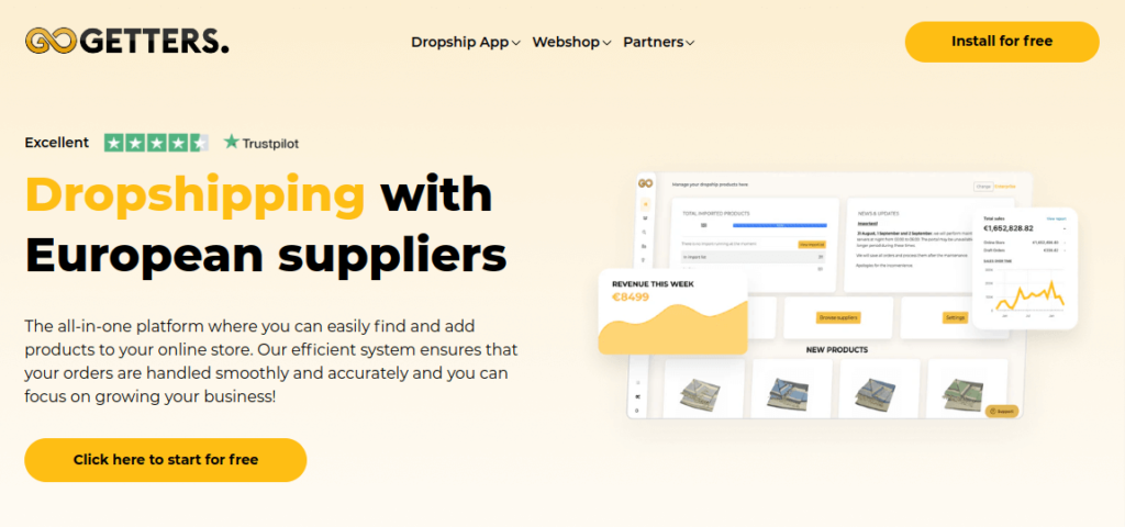 Gogetters Shopify Dropshipping App