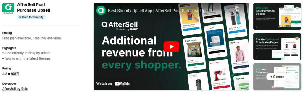 AfterSell Shopify App
