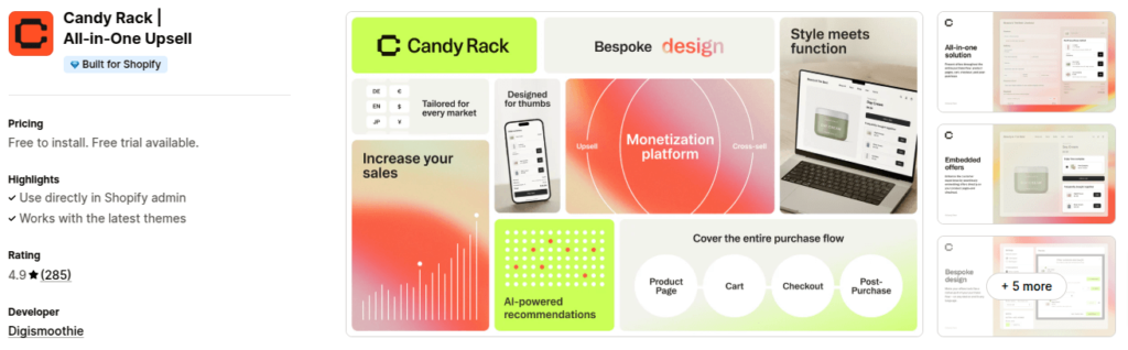 Candy Rack Shopify App
