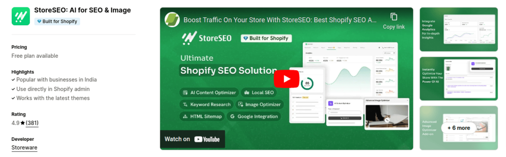 StoreSEO App