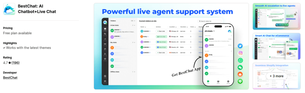 BestChat Shopify App