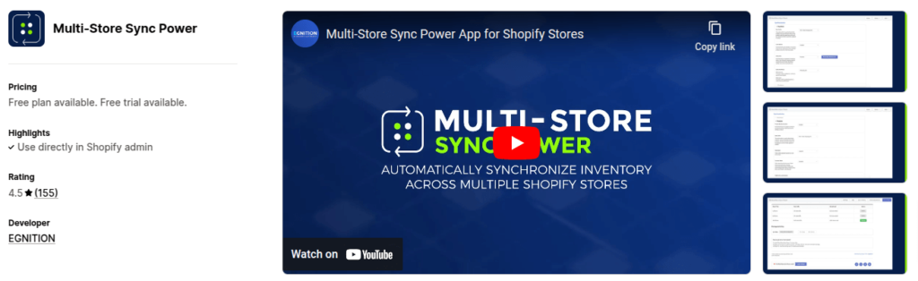 Multi-Store Shopify App