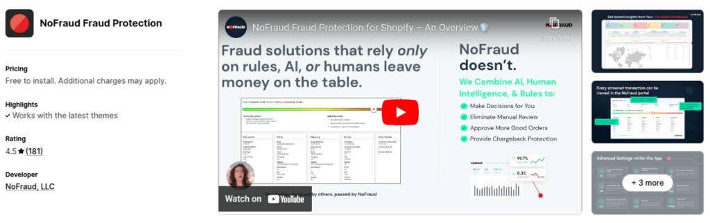 NoFraud Shopify App