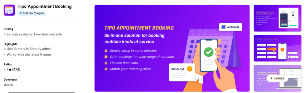 Tipo Appointment Booking App