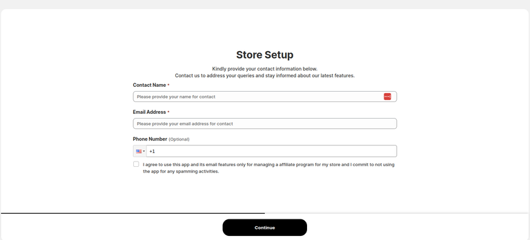 Afflr Store Setup