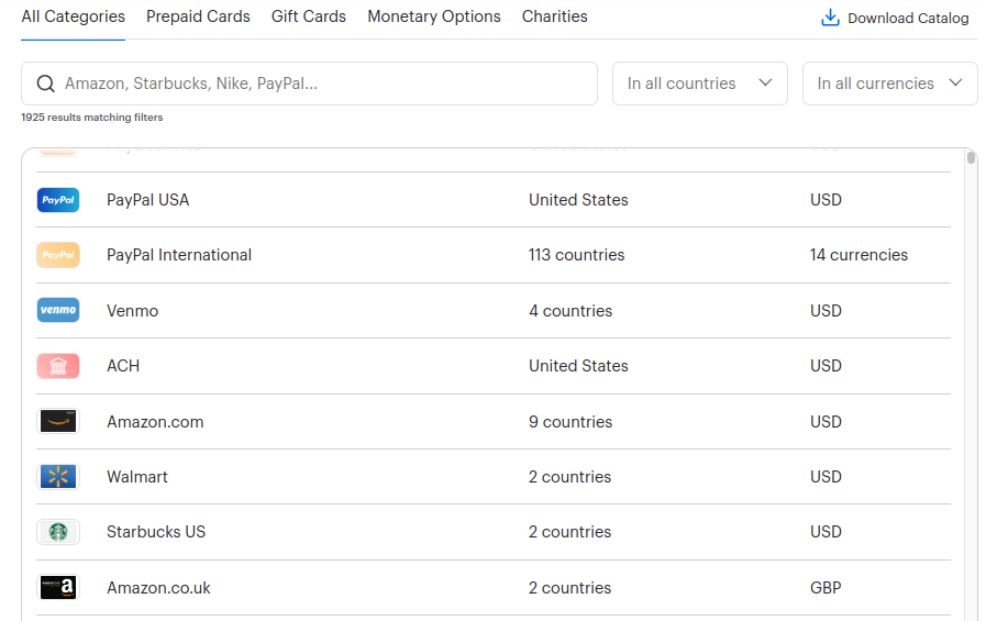 Various modes of payments