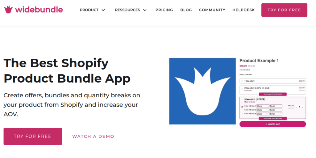 Wide Bundles Shopify App