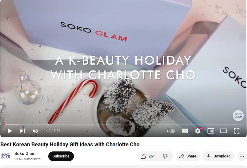 Youtube video of Soko Glam
