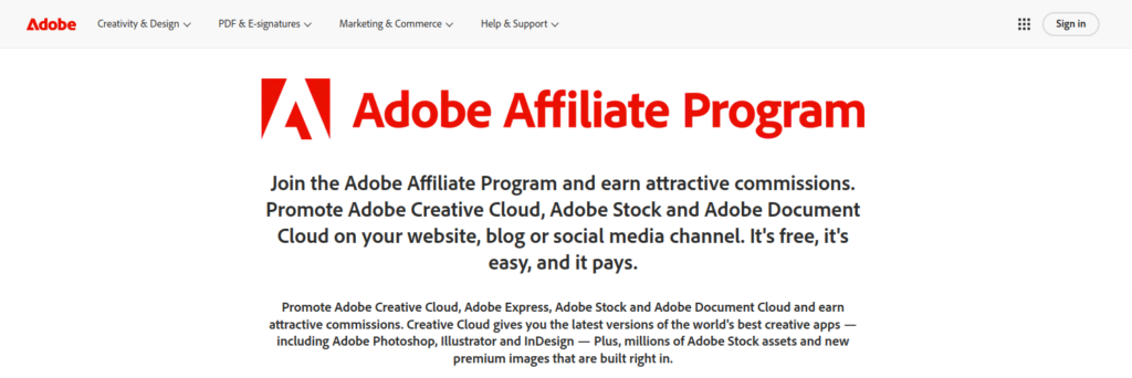 Adobe Affiliate Program