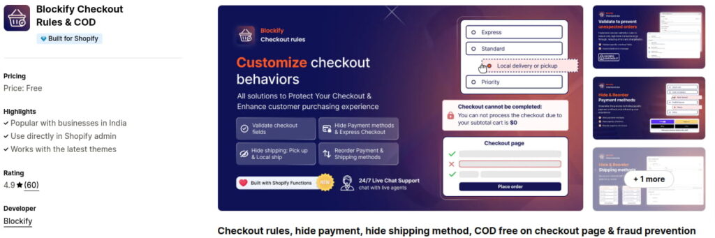 Blockify Checkout App