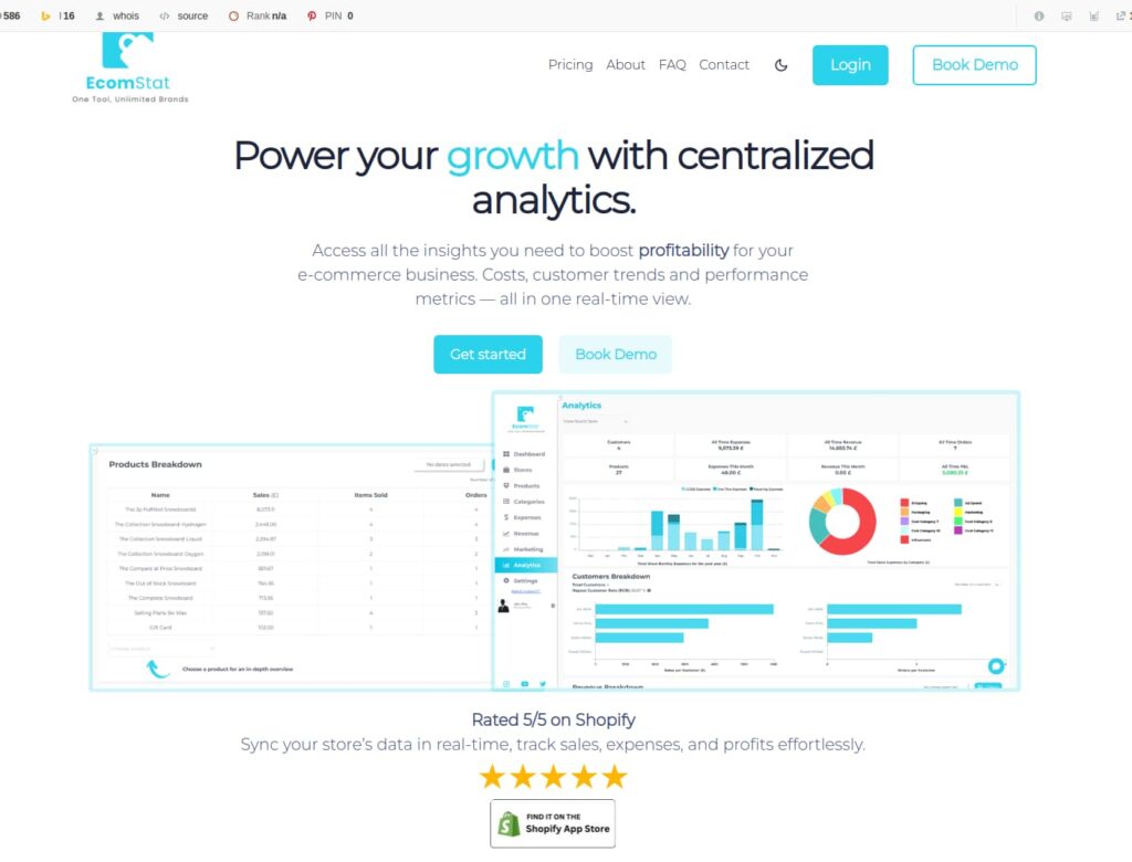 Ecomstat Shopify App
