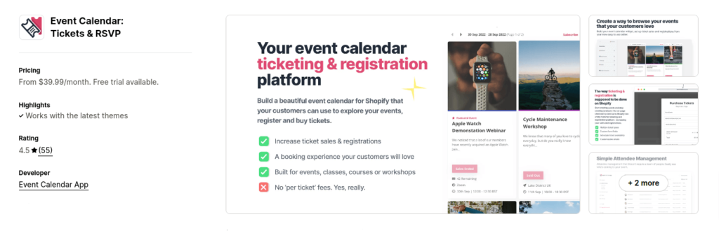 Event Calendar App