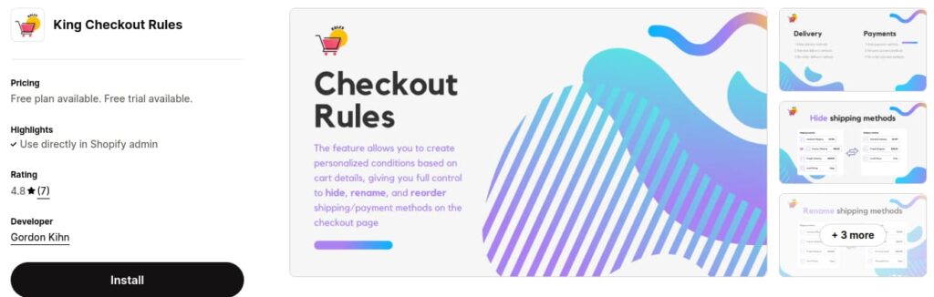 King Checkout App