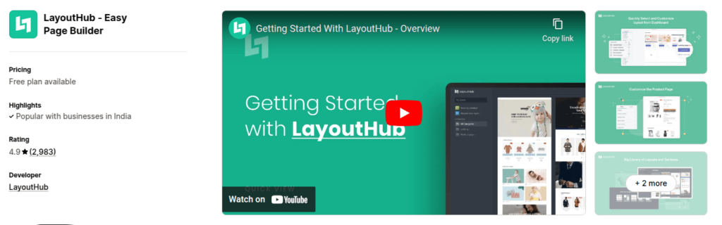 Layout Shopify App
