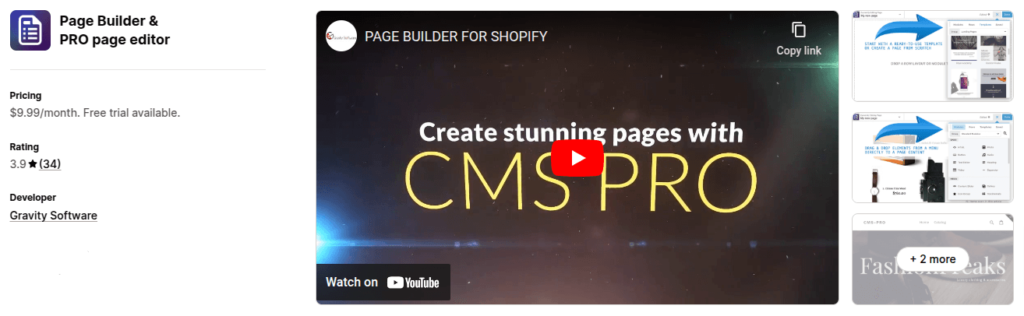 PageBuilder Shopify App
