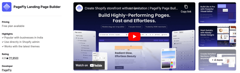 PageFly Shopify App
