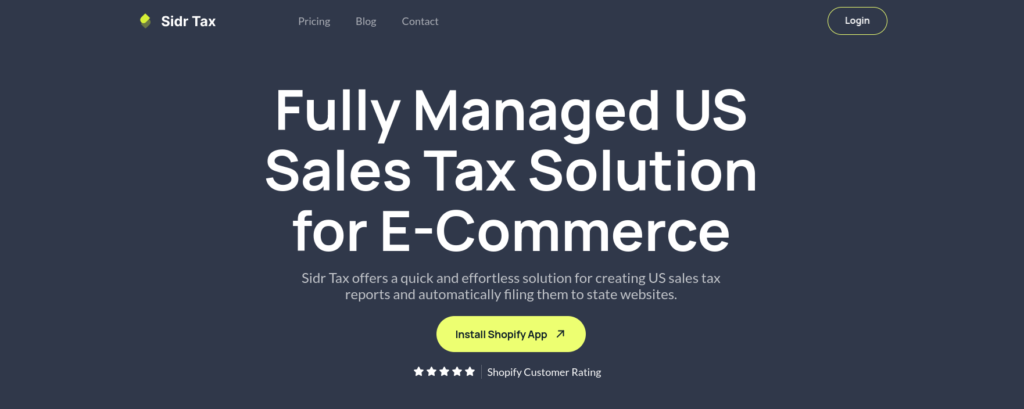 Sidr Sales Tax Automation