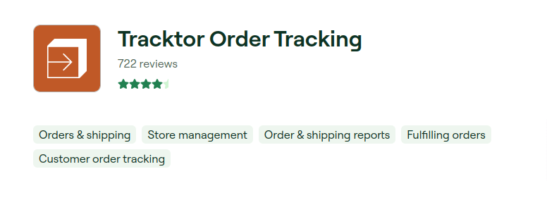 Tracktor Order Tracking - Shipping App