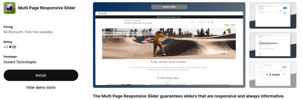 Multi-Page Responsive Slider