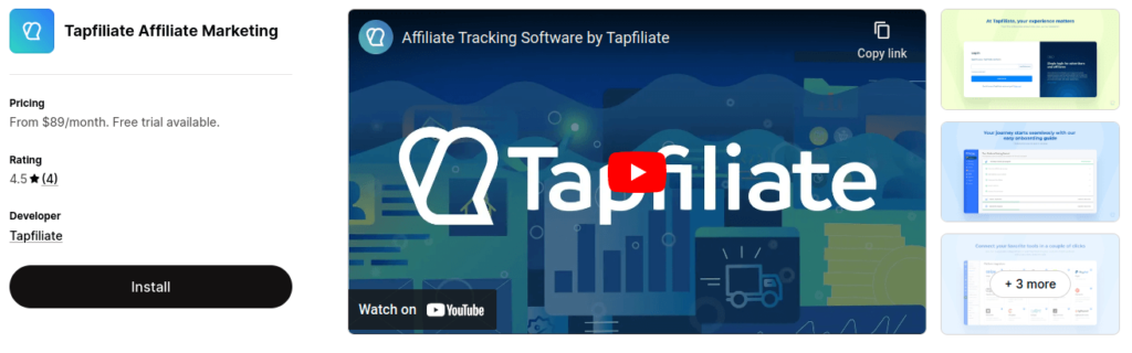 Tapfiliate Affiliate App