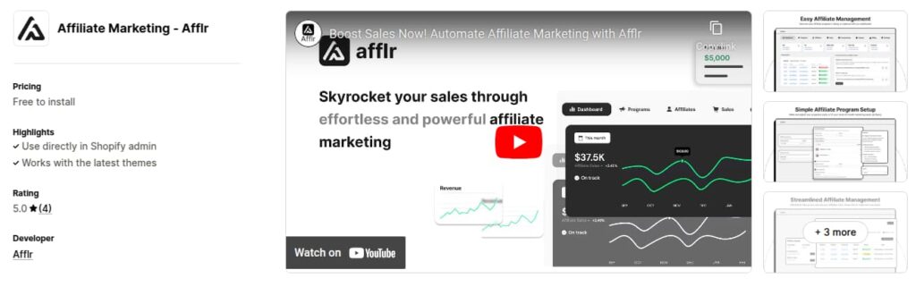 Afflr: Shopify Affiliate App