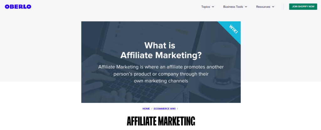 Oberlo Affiliate Program