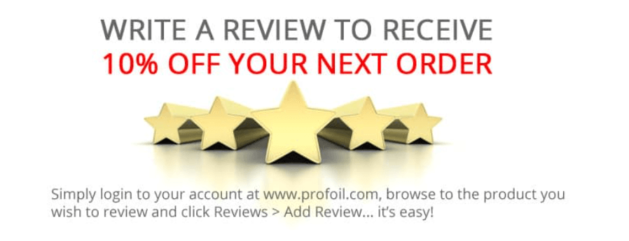 Reward for Reviews 
